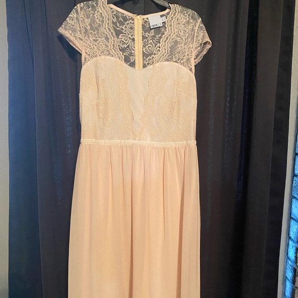 ASOS Dresses & Skirts - SZ 12 ASOS Tall Pink Lace Dress